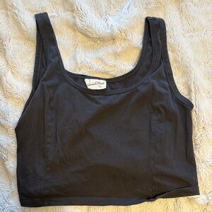Universal Thread Black Cropped Tank Top